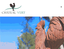 Tablet Screenshot of chateau-vert.com